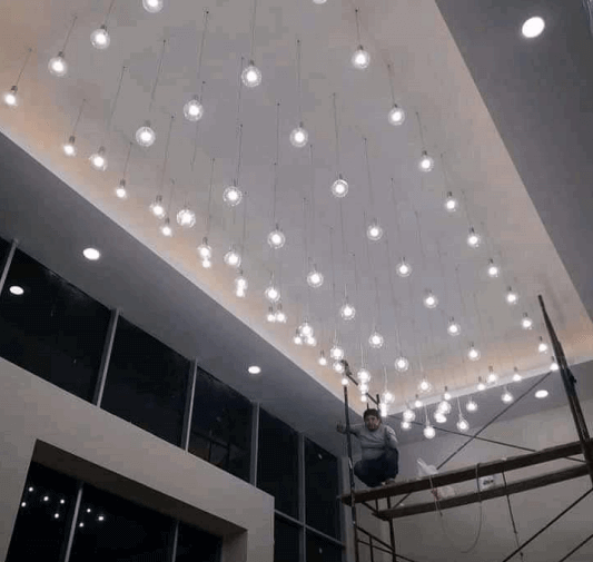 Instalación de sistema de Iluminación de salón de Eventos.